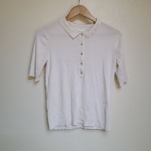 H&M Short Sleeve Knit Button Down Shirt (L)